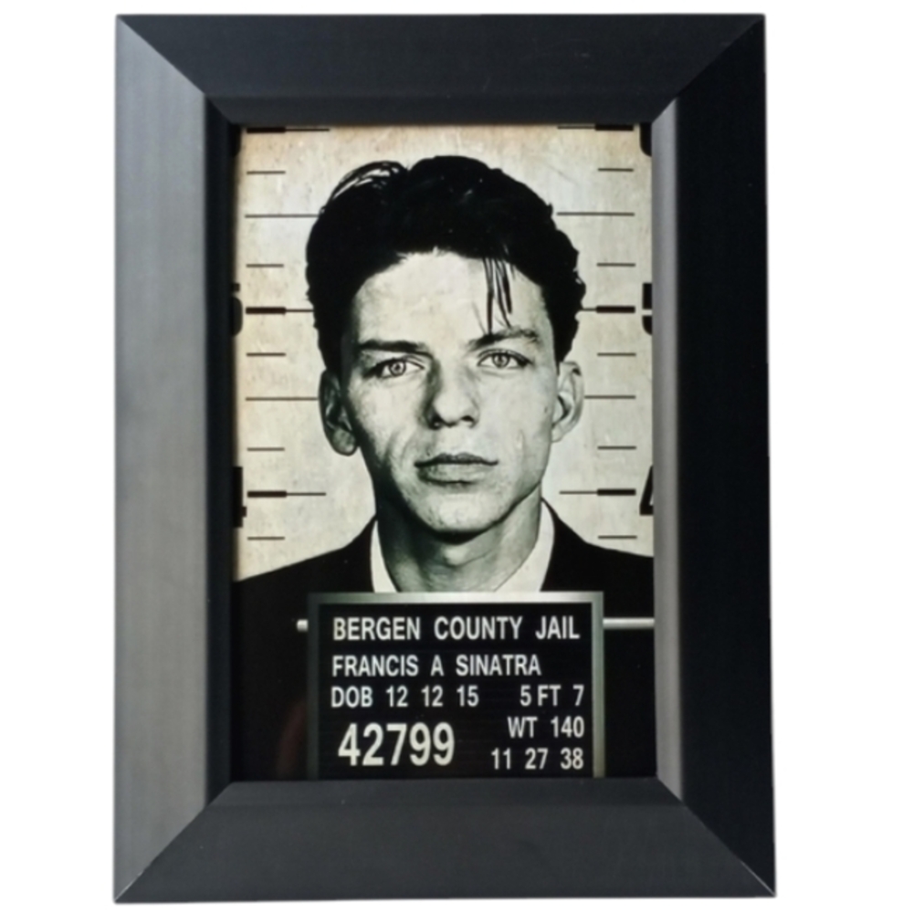 Frank Sinatra Music Mugshot Vintage Retro Decor Superstar icon blues rock S60s